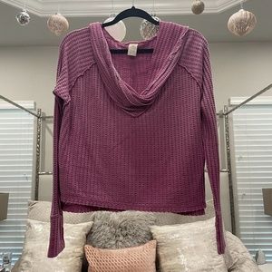 Draped neck top